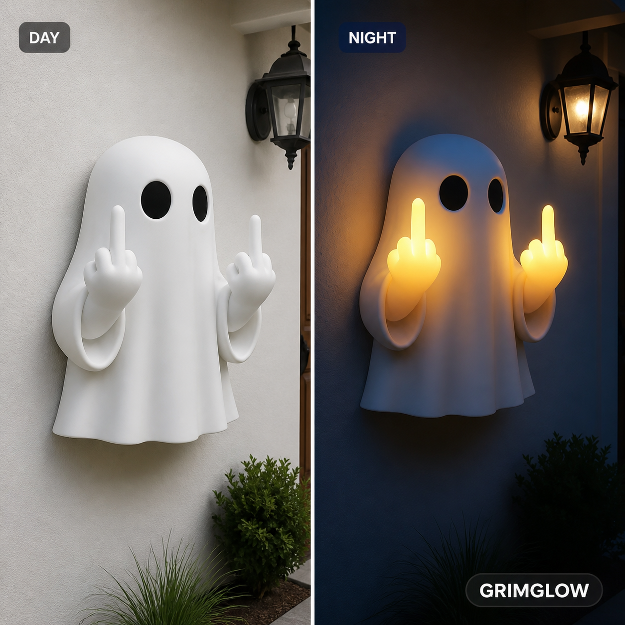 Halloween Middle Finger Ghost