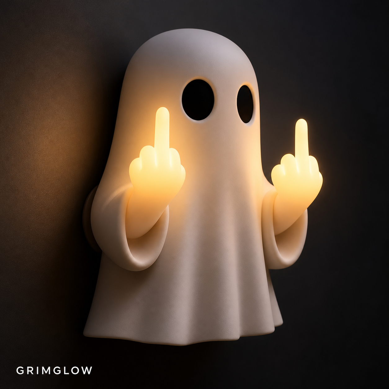 Halloween Middle Finger Ghost