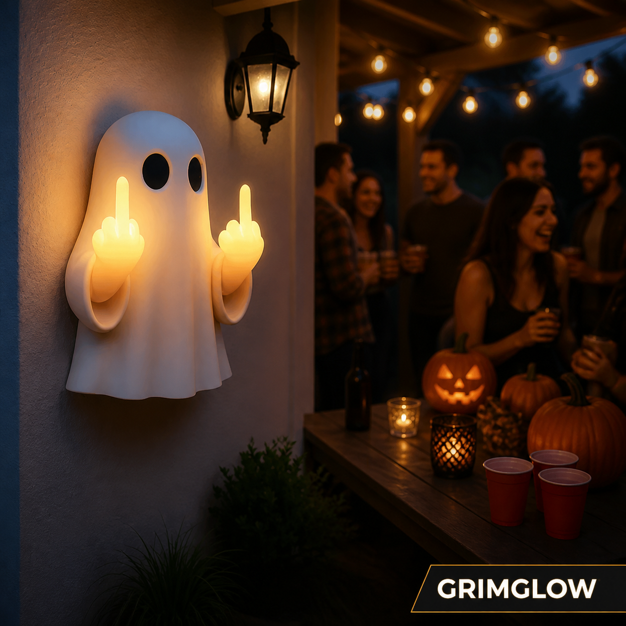 Halloween Middle Finger Ghost
